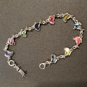 Women's paua abalone fish bracelet - NWOT